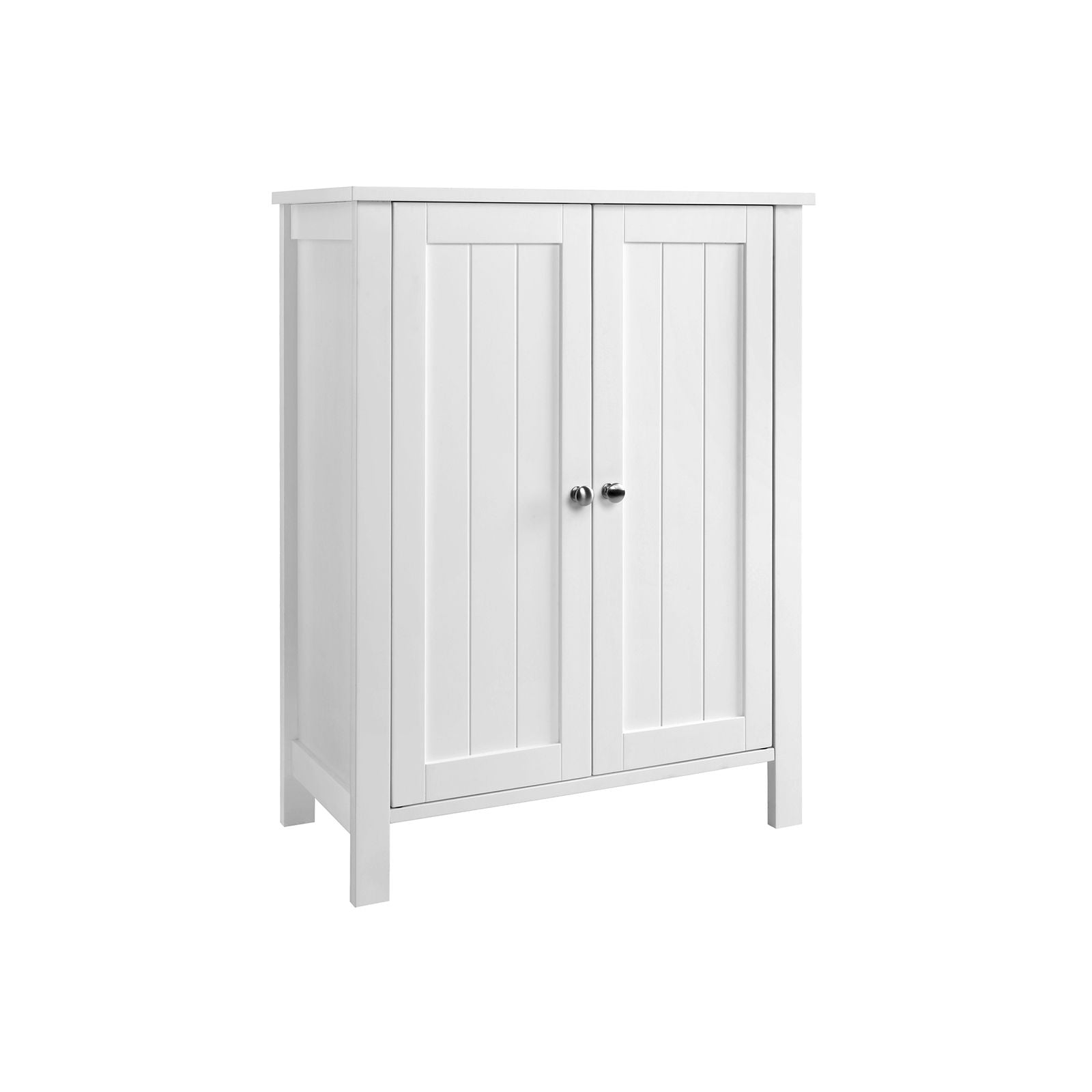 VASAGLE Bathroom Floor Storage Cabinet with Double DoorWhite - Intensery