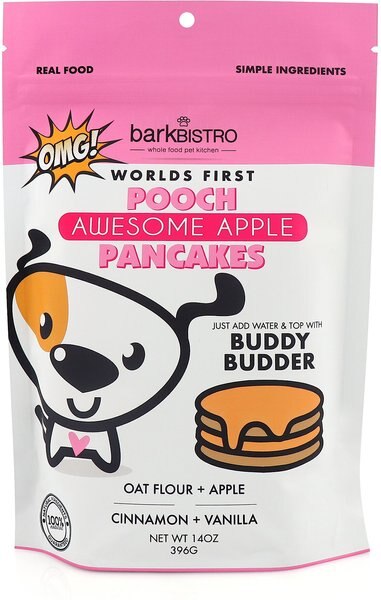 Bark Bistro Company Pooch Pancakes Awesome Apple Dog Treat， 14-oz bag - Intensery