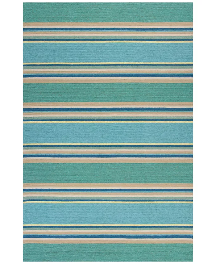 Kas Harbor Stripes 4230 Ocean Indoor Outdoor Area Rug - Intensery