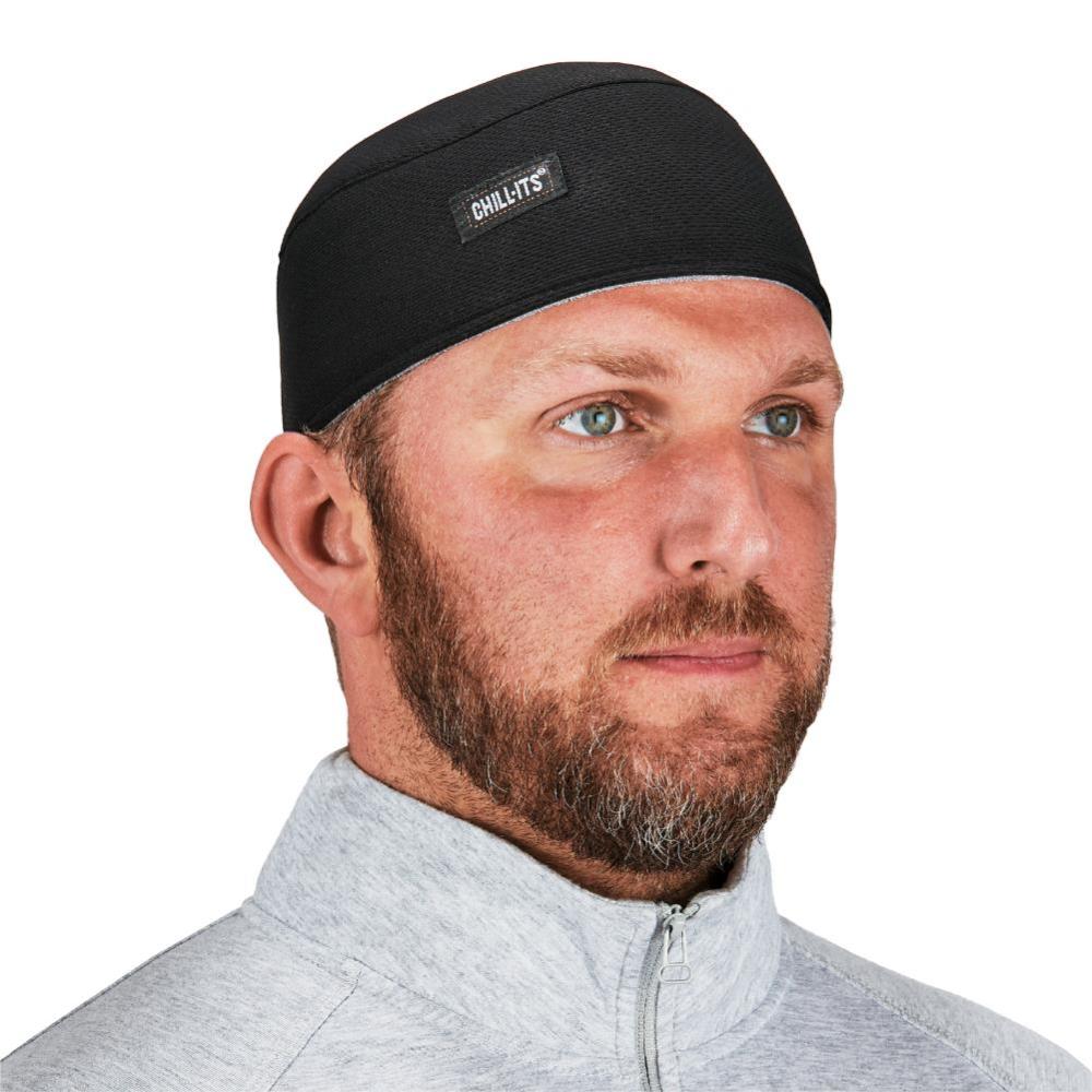 Ergodyne Chill Its 6630 Skull Cap Terry Cloth Black - Intensery