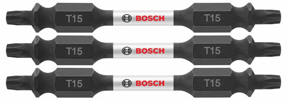Bosch 3 pc. Impact Tough 2.5 In. Torx #15 Double-Ended Bits ITDET152503 from Bosch - Intensery