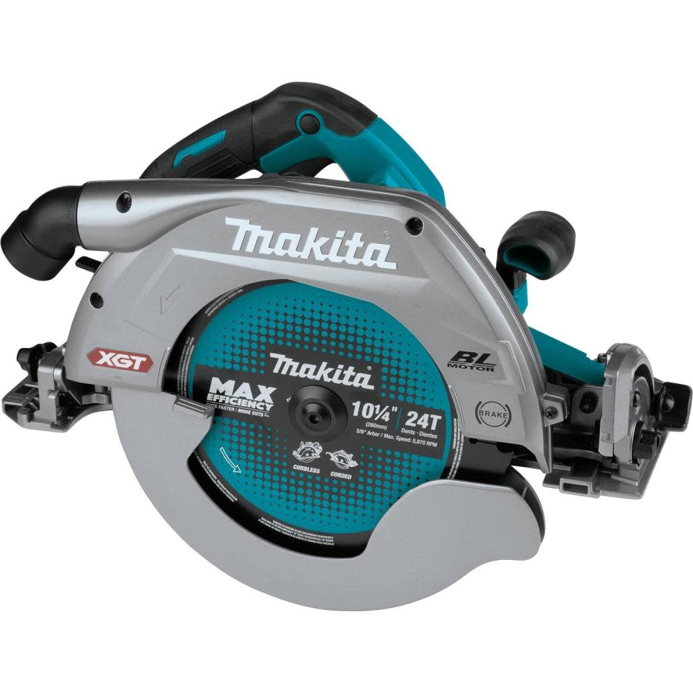 Makita 40V max XGT 10 1/4 Circular Saw with Guide Rail Compatible Base AWS Capable Bare Tool - Intensery
