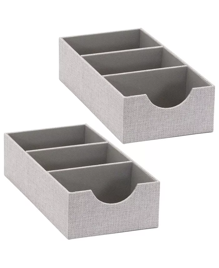Household Essentials Household Essential 3 Compartment Organizer Tray 2 Pack - Intensery