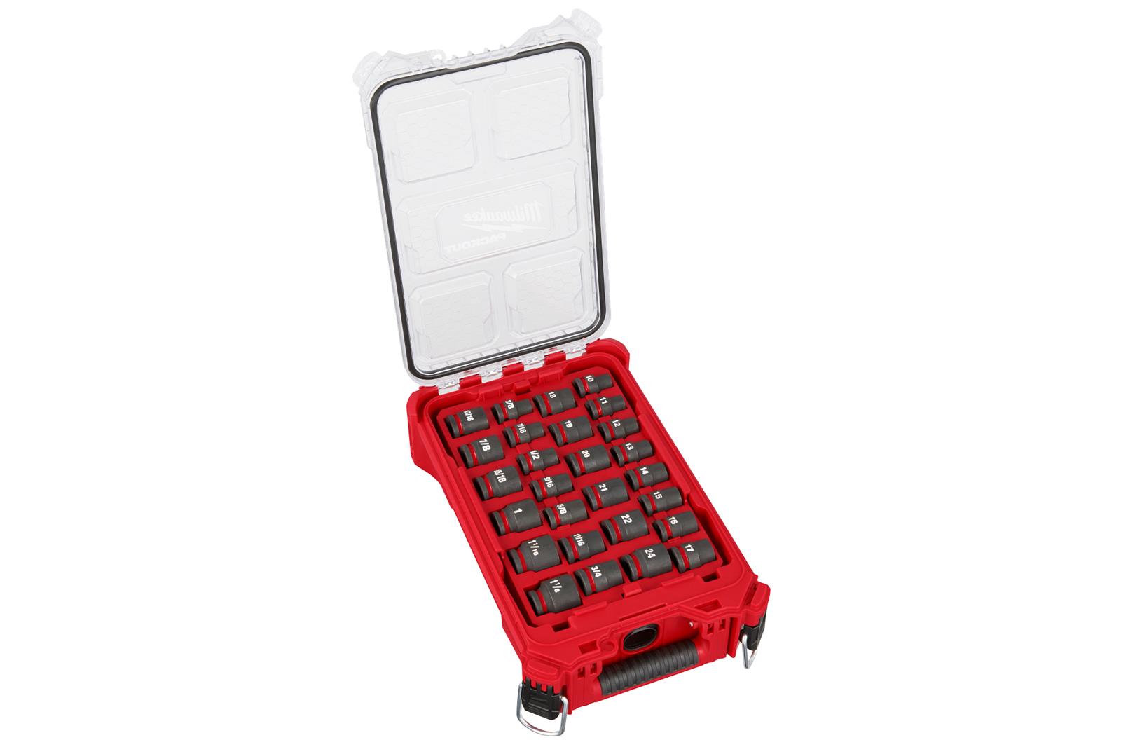 Milwaukee Tool 49-66-6804 Milwaukee PACKOUT SHOCKWAVE Impact-Duty Sockets Sets - Intensery