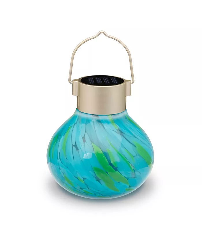 Allsop Home Garden Solar Glass Tea Lantern - Intensery