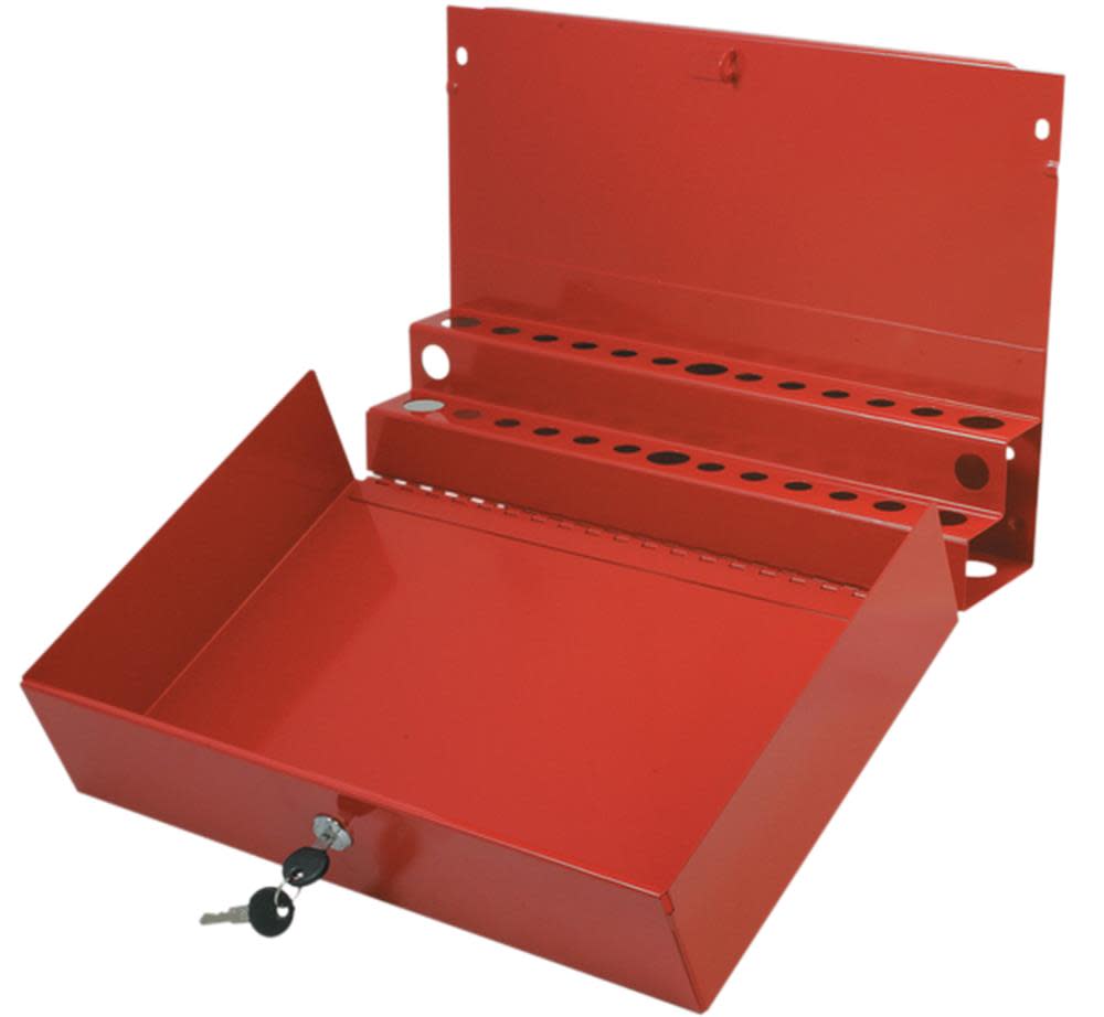 Large Locking Screwdriver/Pry Bar Holder for Service Cart Red - Intensery