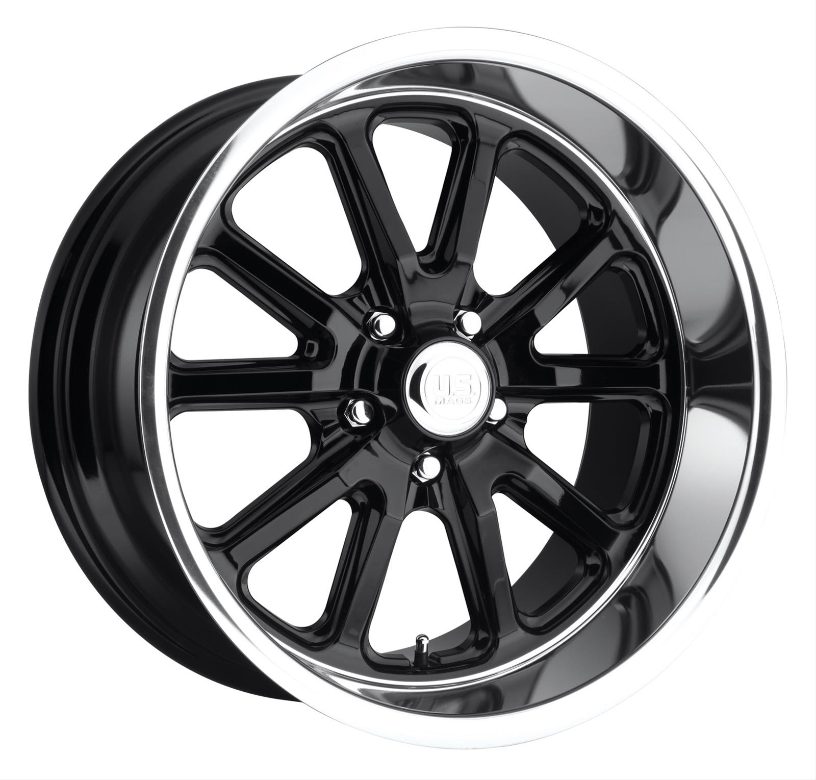 U.S. Mags U12117806145 U.S. Mags Rambler U121 Gloss Black Wheels with Diamond Cut Lip - Intensery