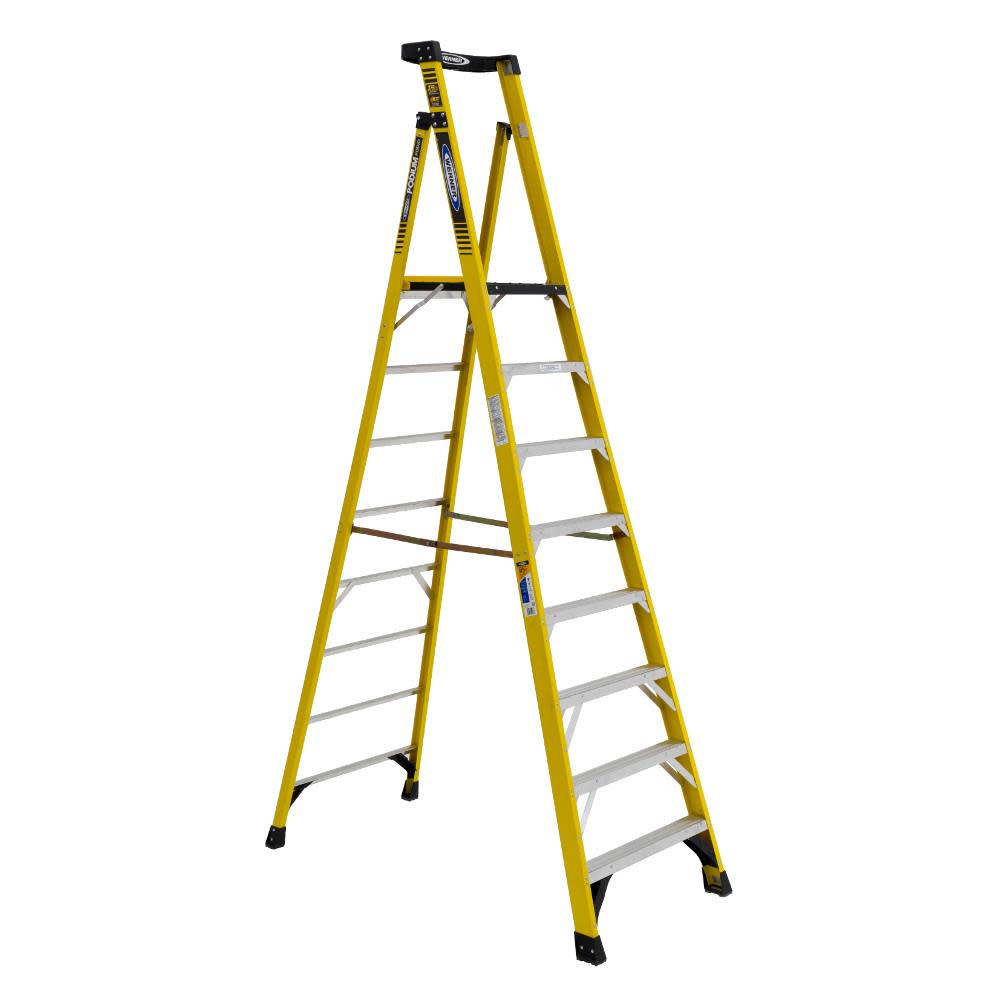 Podium 8-ft Fiberglass 375-lb Type IAA Step Ladder - Intensery