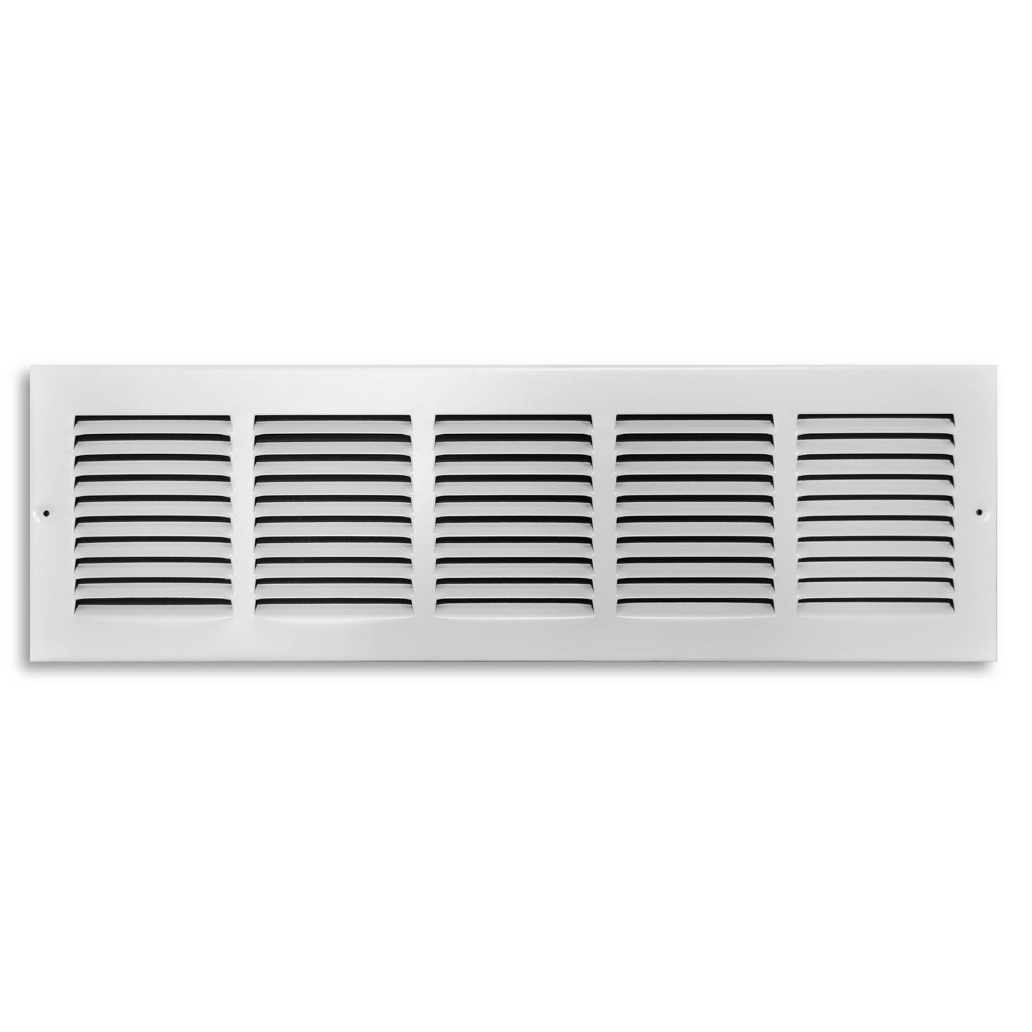 Tru Aire 6 in. H X 24 in. W 1-Way Powder Coat White Steel Return Air Grille - Intensery