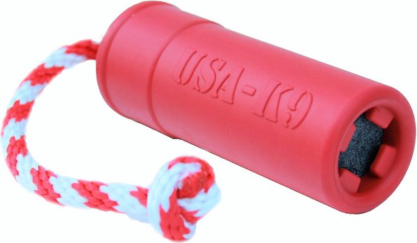 SodaPup Firecracker Rubber Floating Training Dummy Dog Toy - Intensery