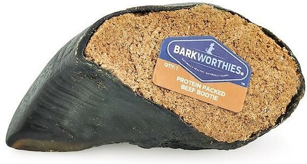 Barkworthies Protein Packed Beef Bootie Peanut Butter Blend Dog Treat - Intensery