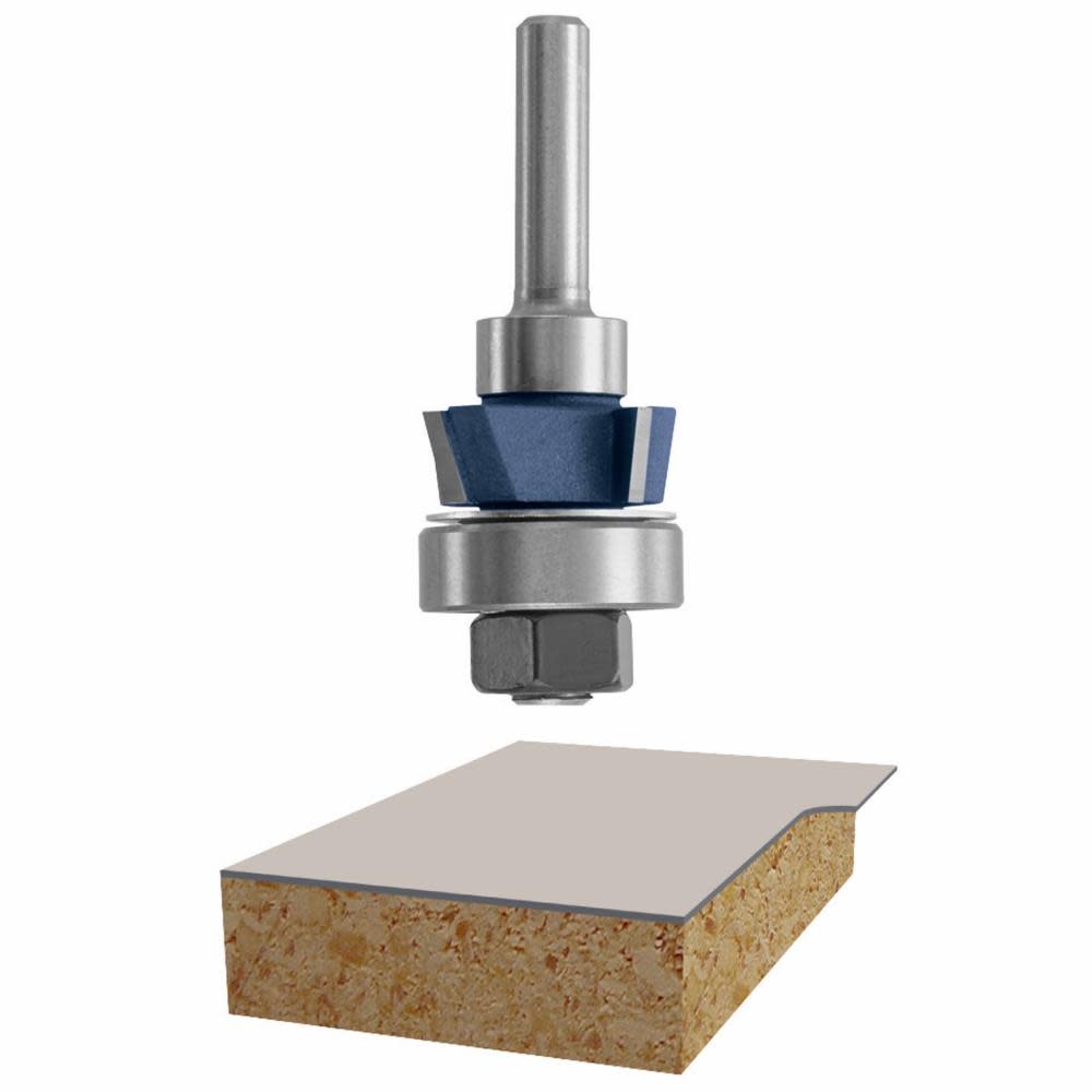 Bosch 7/8 In. x 5/16 In. Carbide Tipped 4-Flute Flush Trim Assembly Bit 85414M from Bosch - Intensery
