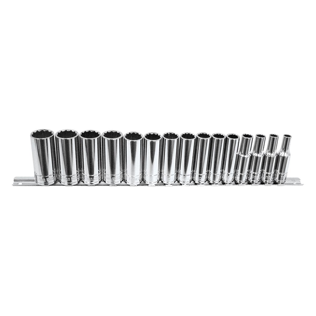 K-Tool International KTI27401 K Tool 15-Piece Metric 12-Point Socket Sets - Intensery