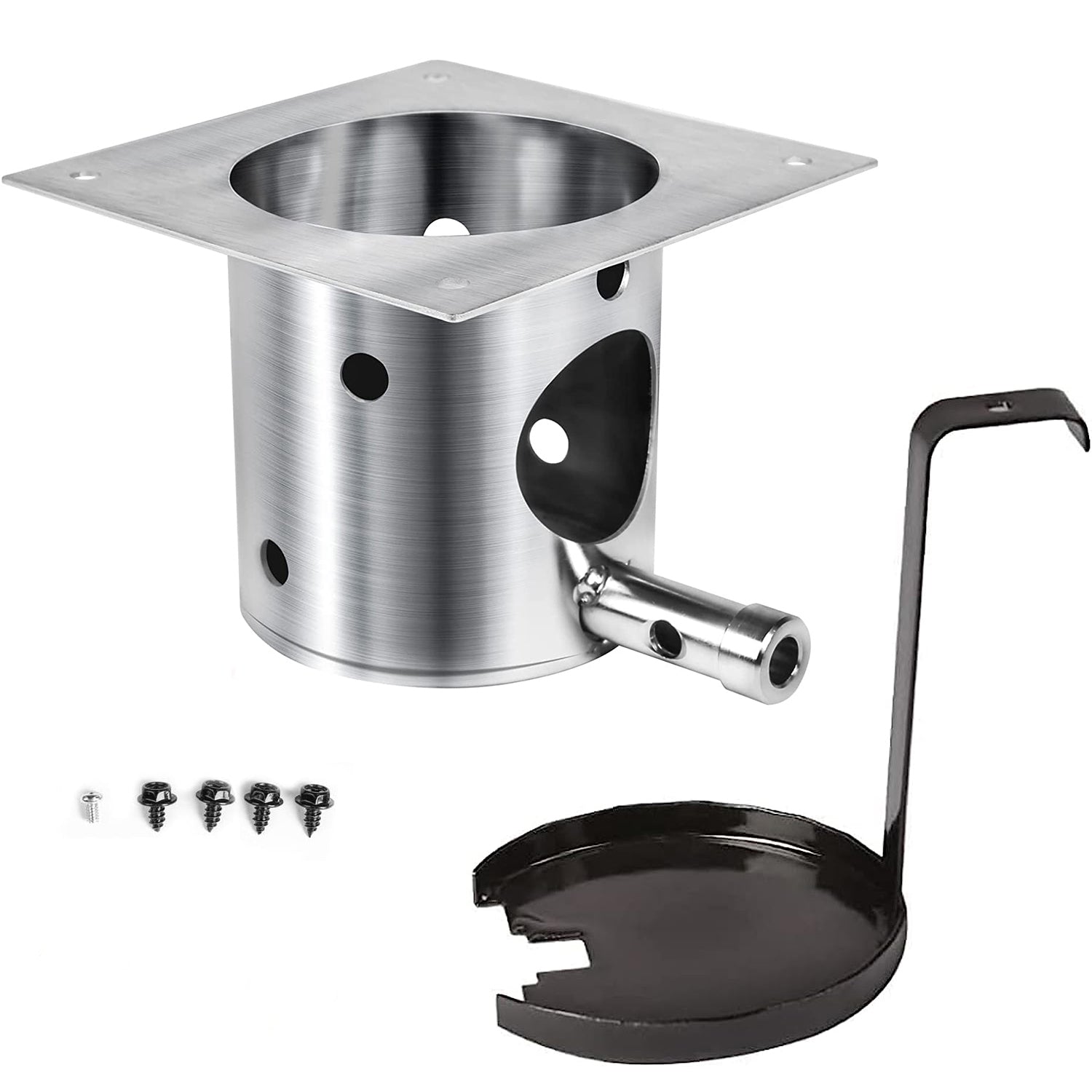 Fire Burn Pot for Pit Boss 700D (PB700D) Pellet Grill, SUS 304 Stainless Steel, with Ash Remover and Screws - Intensery
