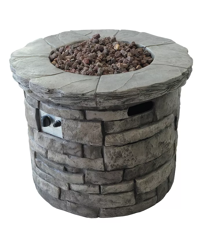 Noble House Angeles Outdoor Circular Fire Pit - Intensery