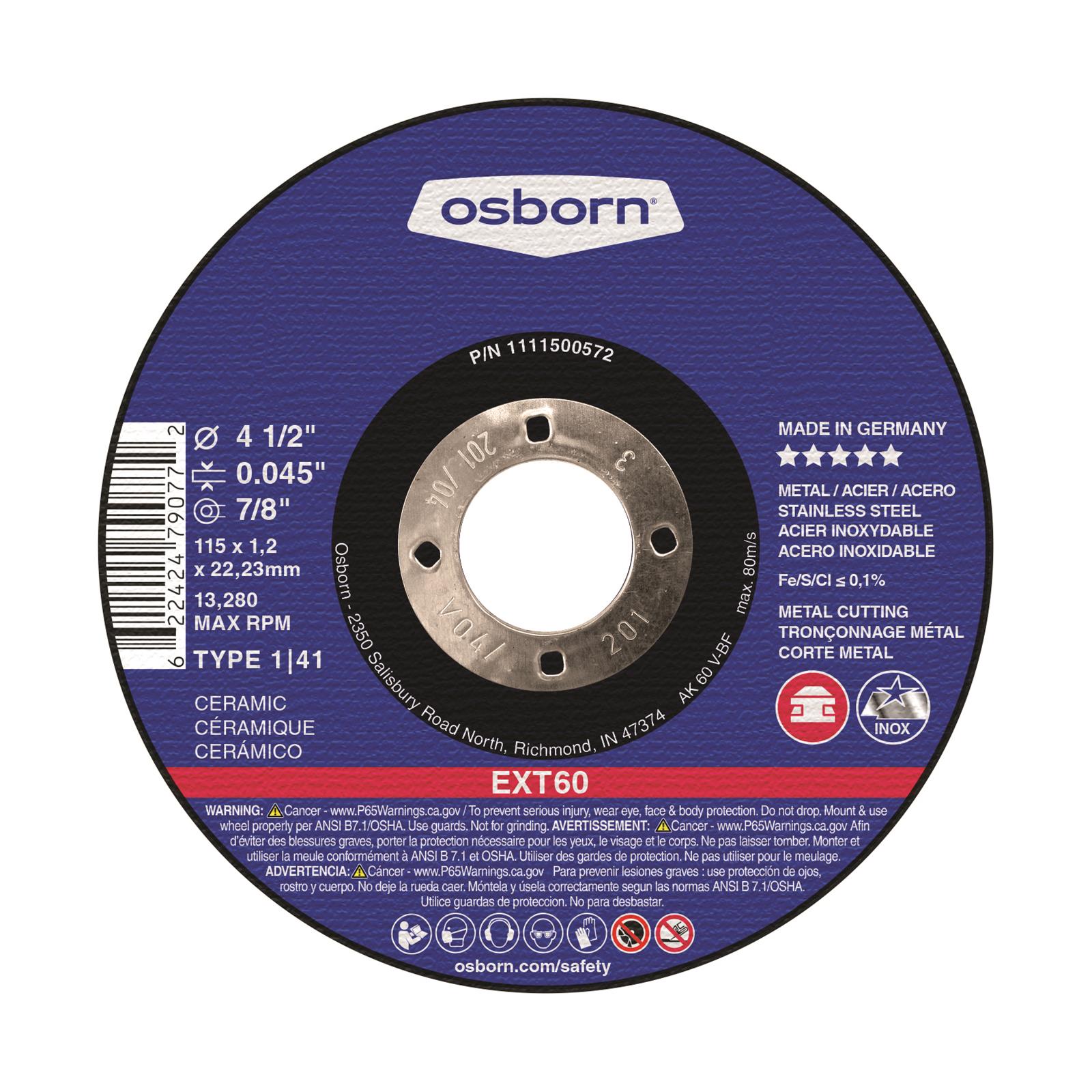 OSBORN 1111500572 Osborn Cut-Off Wheels - Intensery