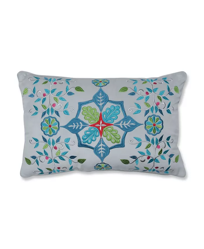 Pillow Perfect Snowflakes and Berries Lumbar Pillow Multicolo - Intensery