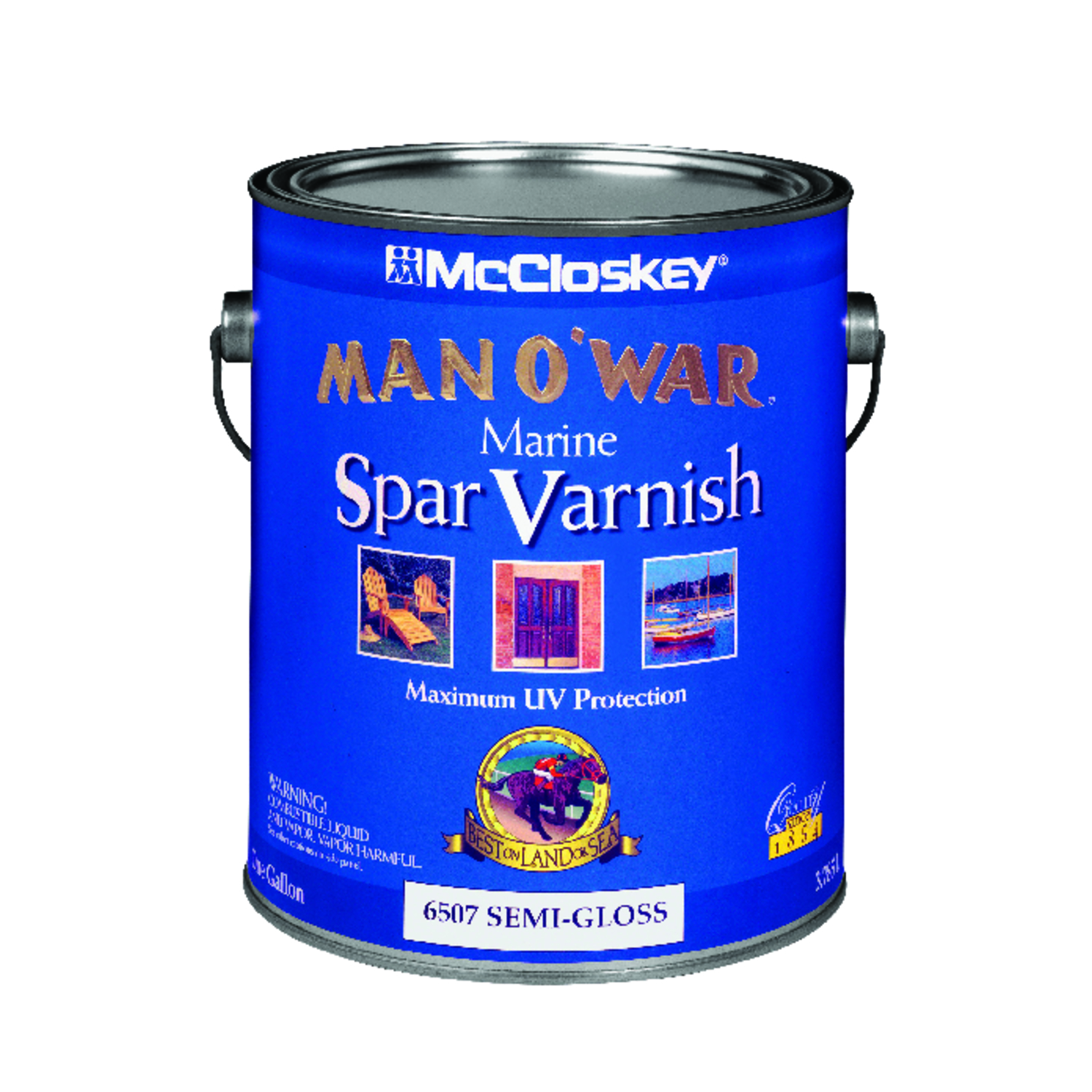 McCloskey Man O\u0027 War Semi-Gloss Clear Marine Spar Varnish 1 gal - Intensery