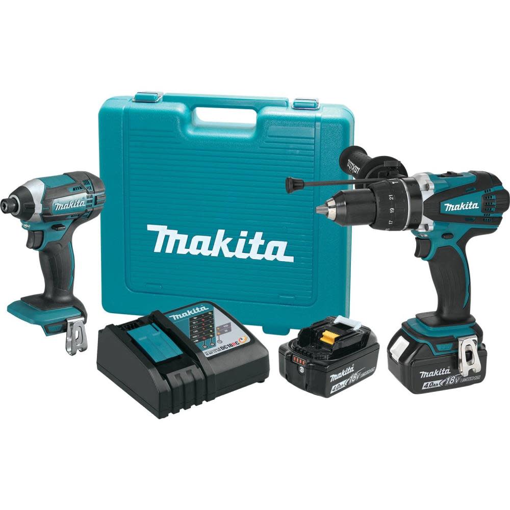 Makita 18V LXT 2-Piece Combo Kit Hammer Drill/ Impact Driver XT263M from Makita - Intensery