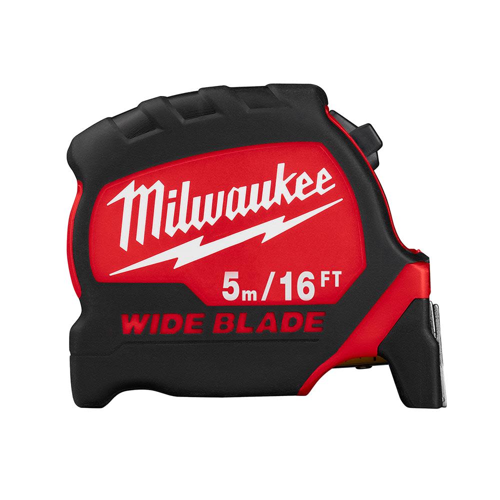 Milwaukee 5M/16Ft Wide Blade Tape Measure 48-22-0217 from Milwaukee - Intensery
