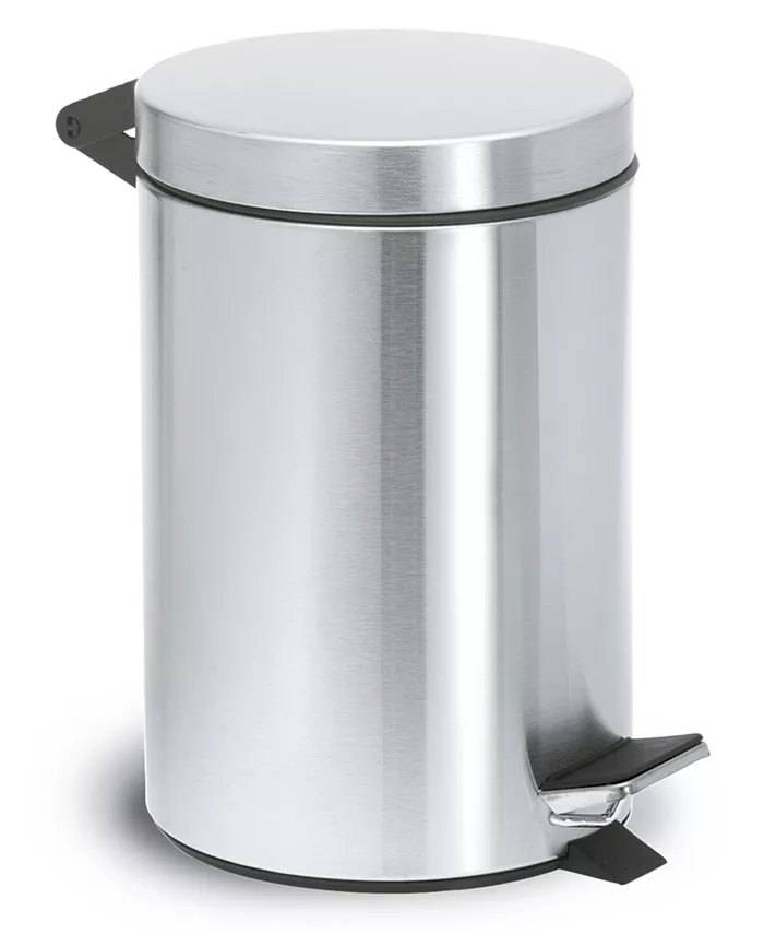 blomus brushed Pedal Bin Wastepaper Basket - Intensery