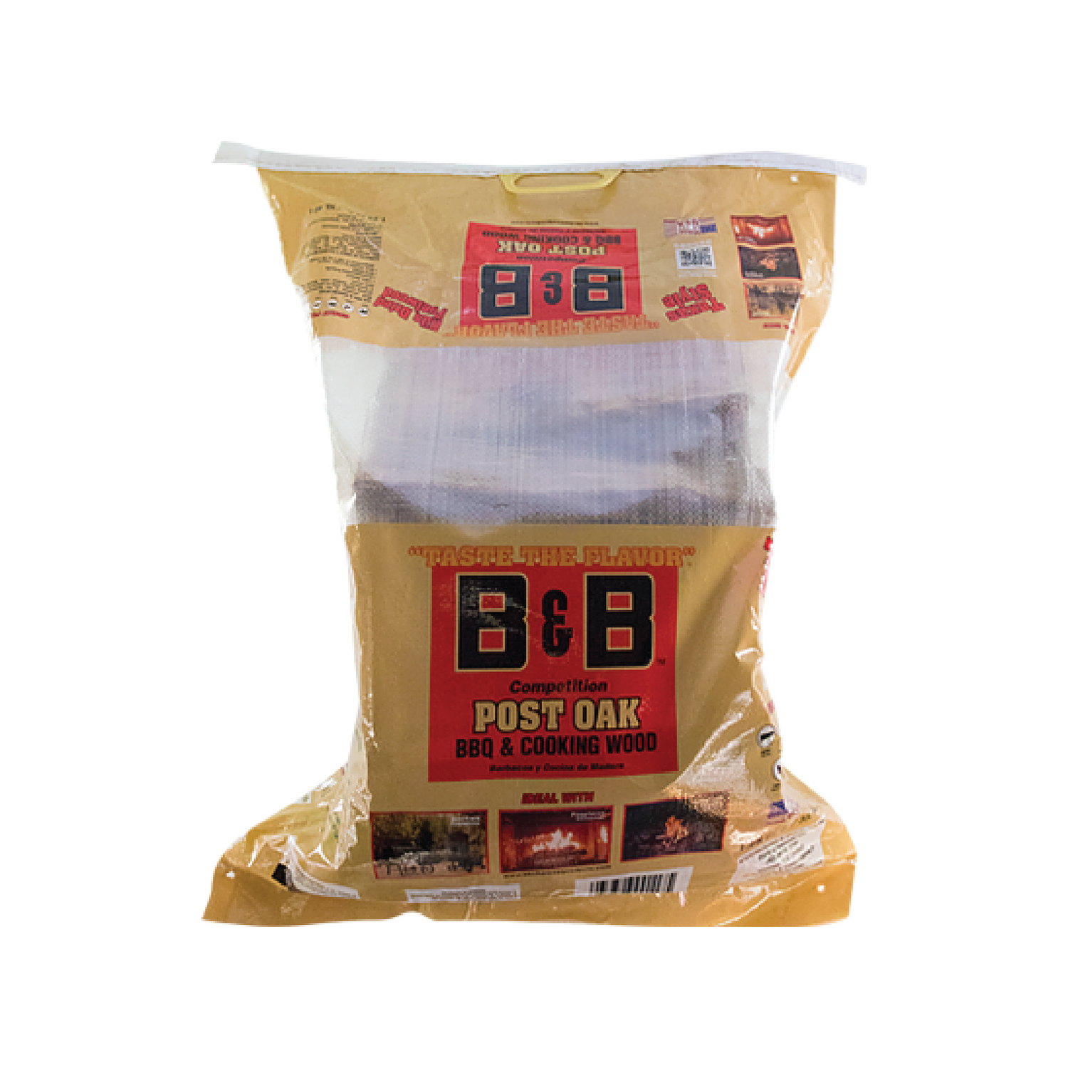 B\u0026B Charcoal All Natural Post Oak Cooking Logs 1.25 cu ft - Intensery