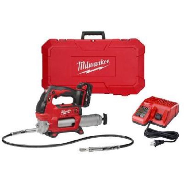 Milwaukee M18 18-Volt Lithium-Ion 2-Speed Cordless Grease Gun Kit - Intensery