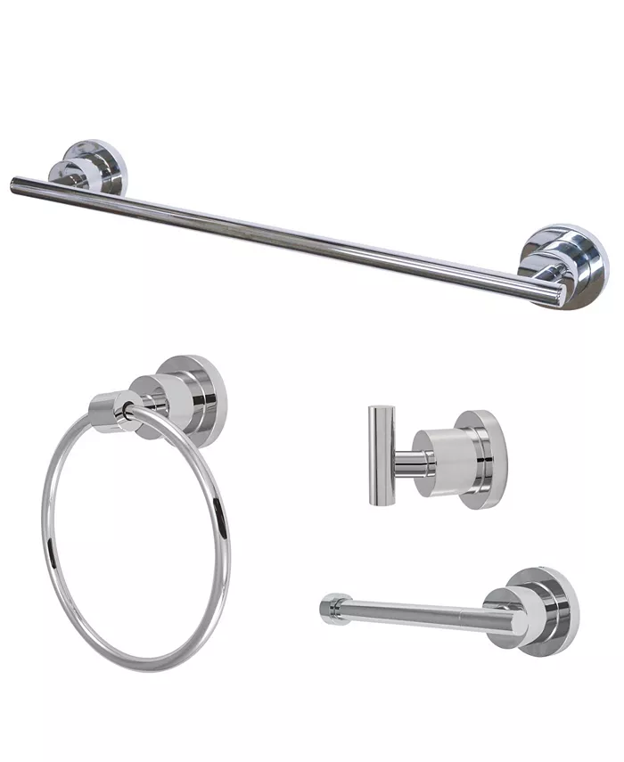 Kingston Brass Concord 4-Pc. Bathroom Accessories Combo in Polished Chrome - Intensery