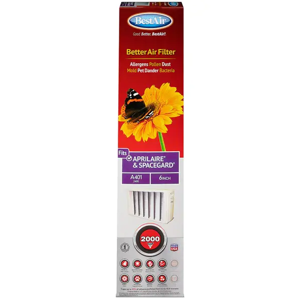 BestAir Space Gard Replacement for Aprilaire 2400 (401) - Intensery