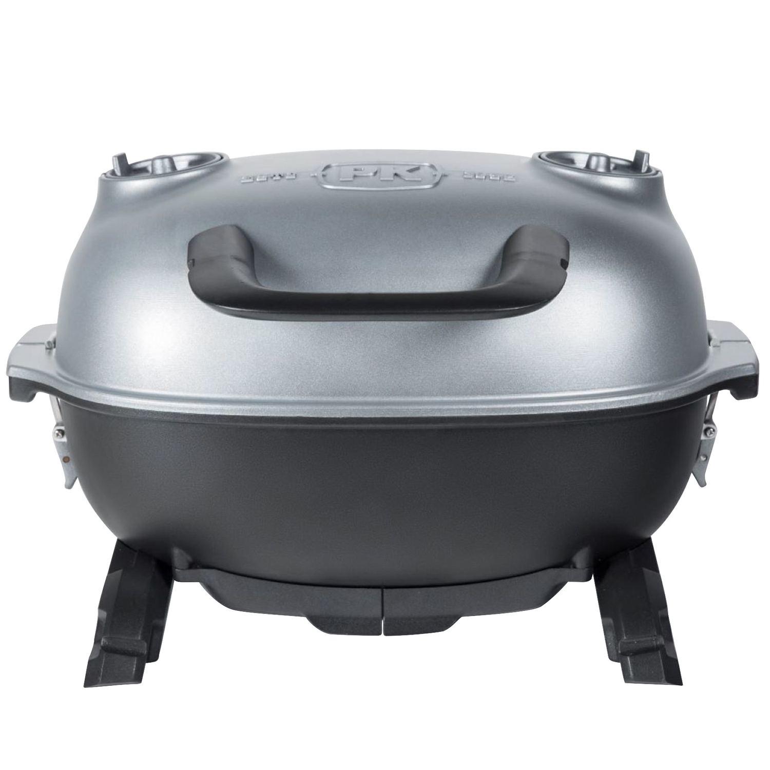 PK Grills 17 in. PKGO Charcoal Grill and Smoker Silver - Intensery