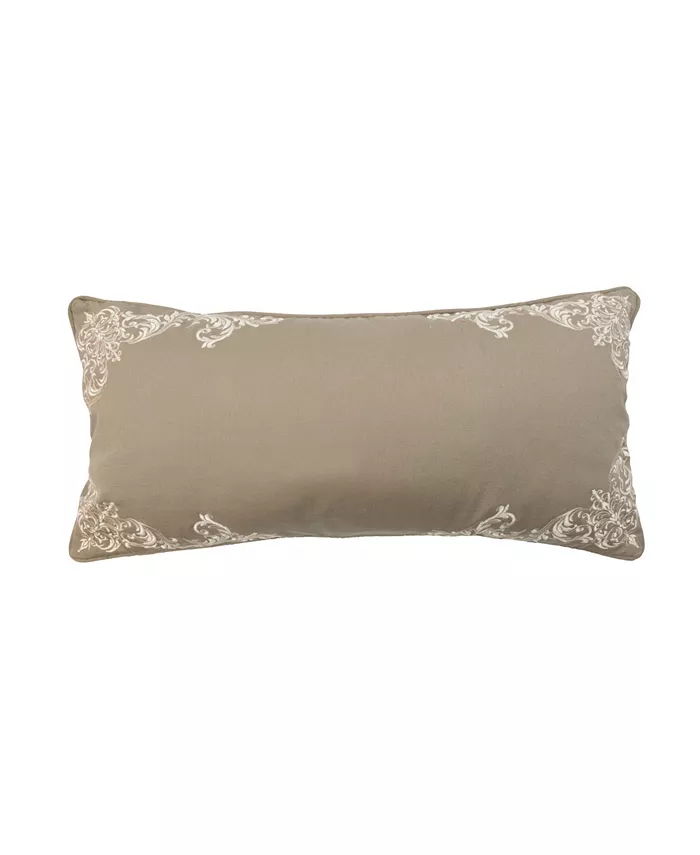 American Heritage Textiles Damask Embroidered Decorative Pillow， 11