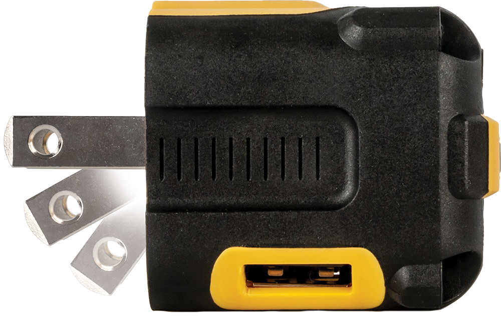 DEWALT NeverBlock Worksite USB Charger 2 Port 131 0849 DW2 from DEWALT - Intensery