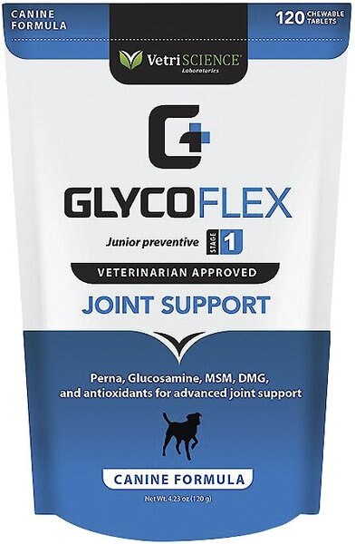 VetriScience GlycoFlex 1 Chicken Liver Flavored Soft Chews Joint Supplement for Dogs - Intensery