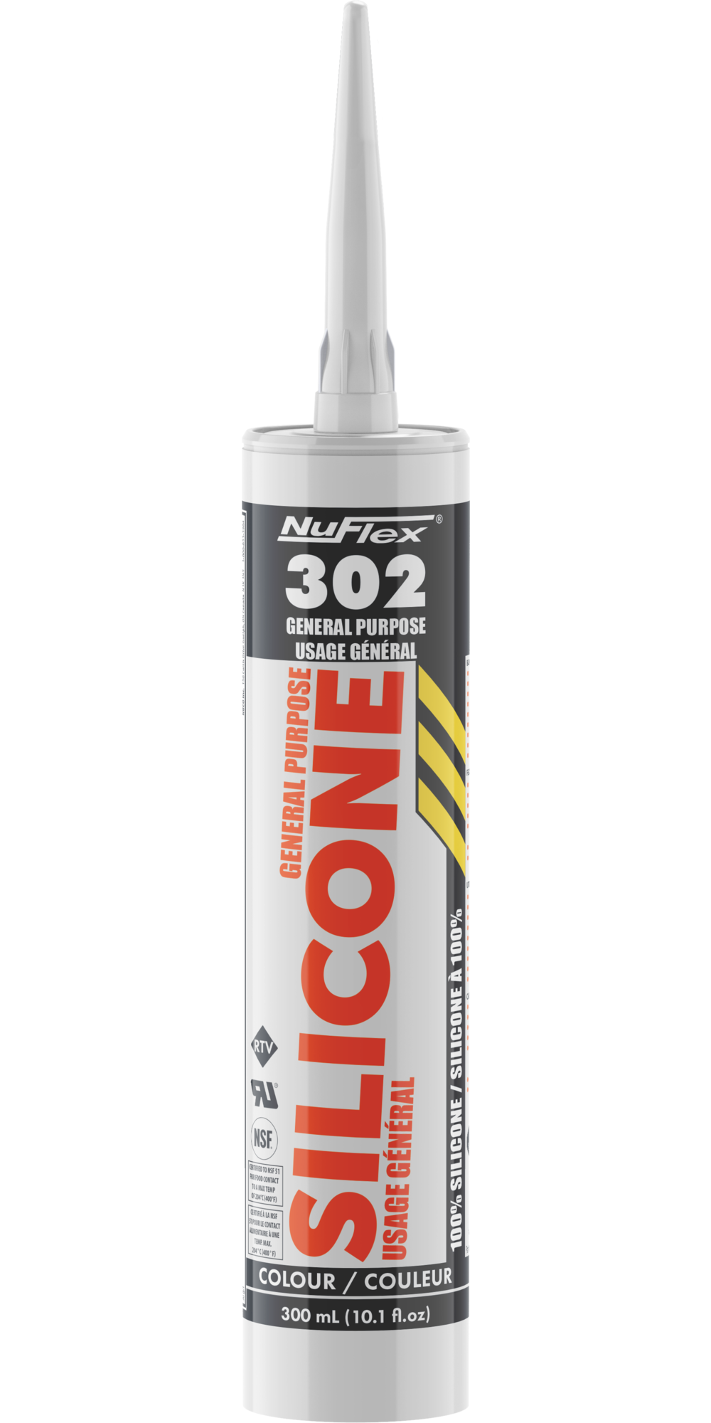 NuFlex 302 General Purpose Silicone Sealant Translucent - Intensery