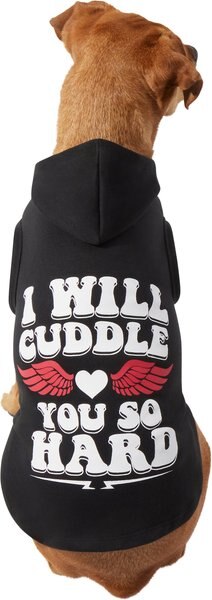 Wagatude I Will Cuddle You Hard Dog Hoodie - Intensery