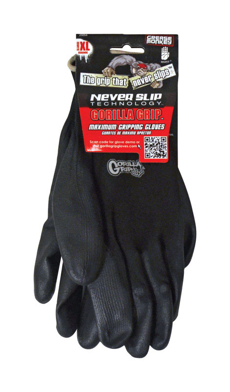 Grease Monkey Indoor/Outdoor Mechanic Grip Gloves Black XL 1 pair - Intensery