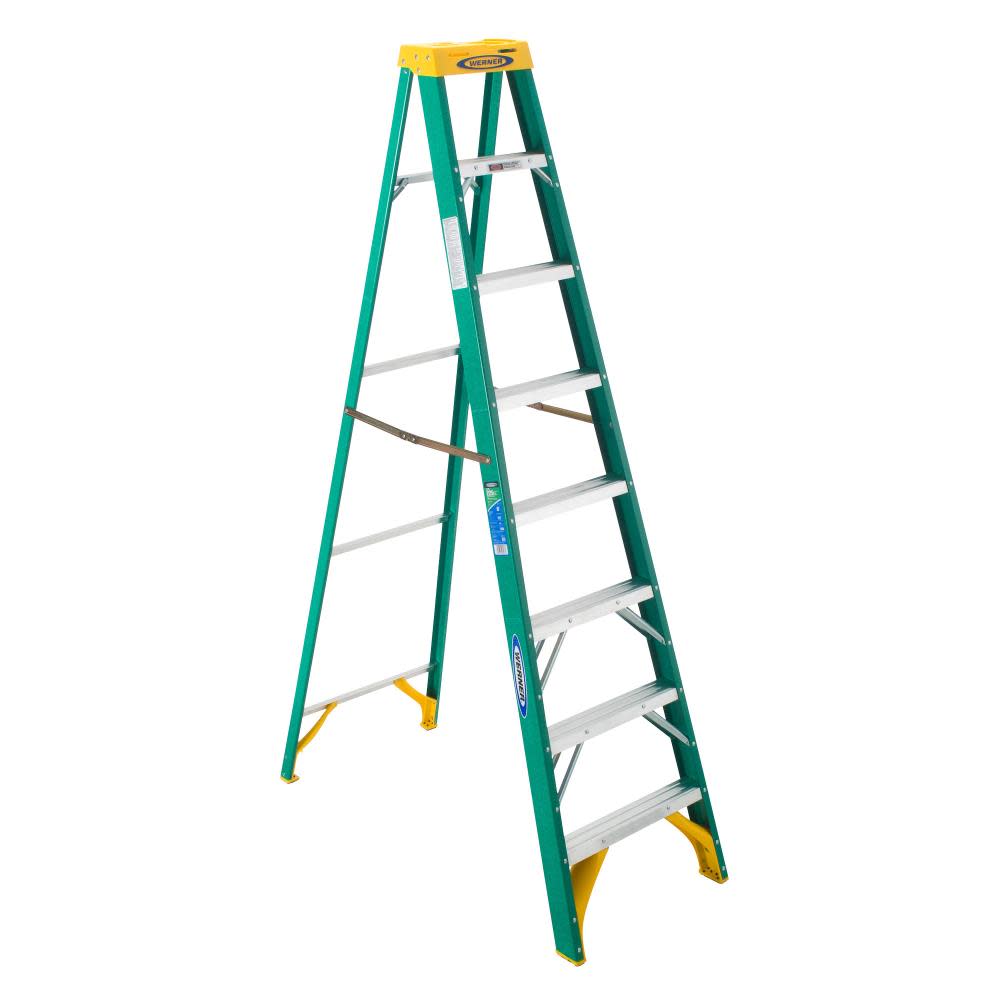 8 Ft. Type II Fiberglass Step Ladder - Intensery
