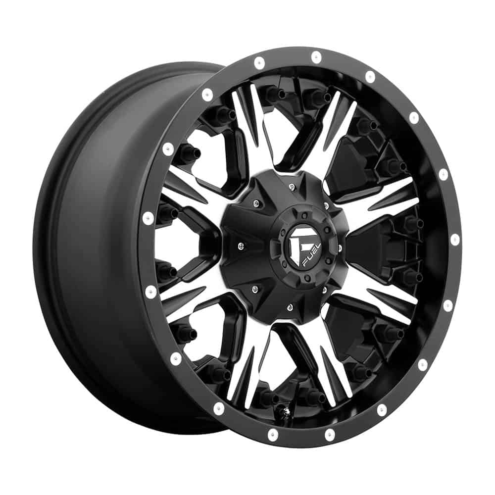 Fuel 1PC D541 NUTZ D541 20X9 6X135/5.5 MT-BLK-MACH 20MM - Intensery