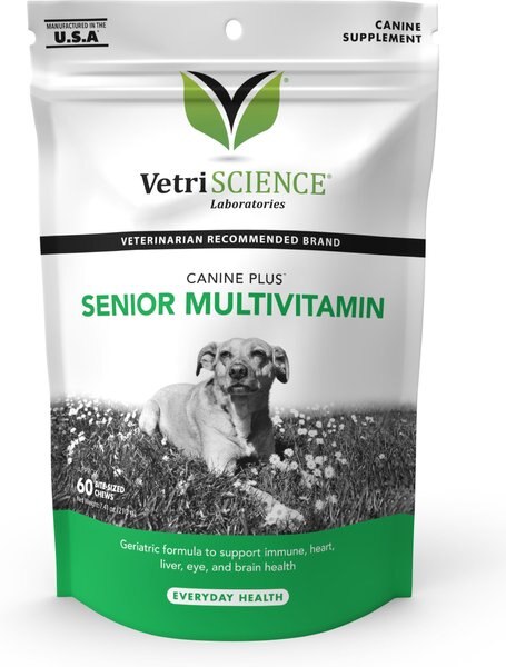 VetriScience Canine Plus Soft Chew Multivitamin for Senior Dogs - Intensery