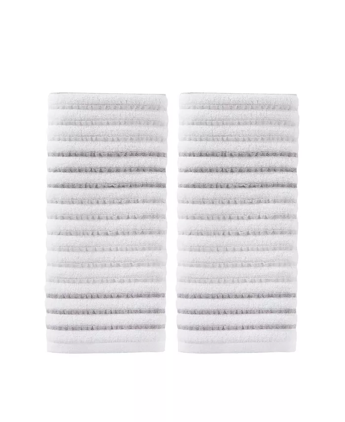 Saturday Knight CLOSEOUT!  Tie Dye Stripe 2 Piece Hand Towel Set - Intensery