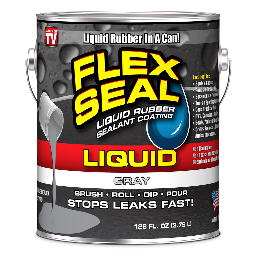1 Gallon Flex Seal Liquid Rubber SealantGray - Intensery