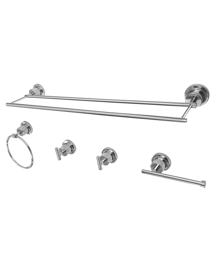 Kingston Brass Concord Mondern 5-Pc. Bathroom Accessory Set in Polished Chrome - Intensery