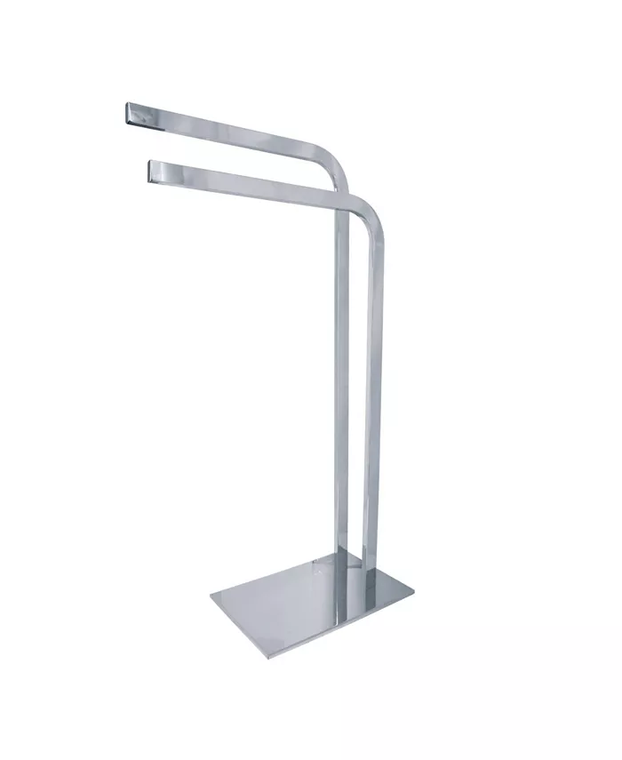 Kingston Brass Edenscape Pedestal Dual Towel Rack in Chrome - Intensery