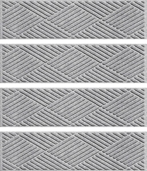 Bungalow Flooring Diamonds Indoor and Outdoor Stair Treads， 4-pack - Intensery