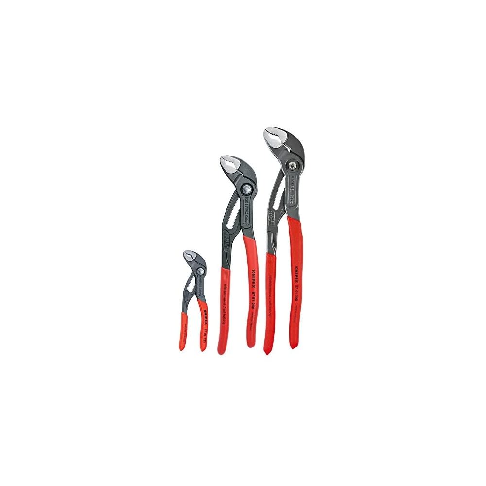 Knipex Cobra Pliers Set with Keeper Pouch 3pc - Intensery