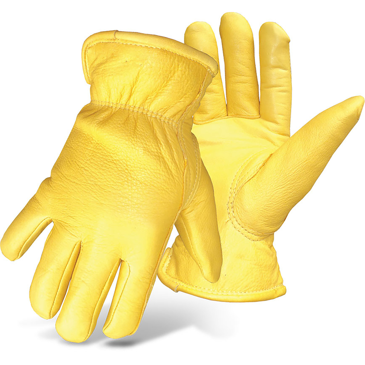 Boss Therm Men\u0027s Indoor/Outdoor Driver Work Gloves Yellow L 1 pair - Intensery