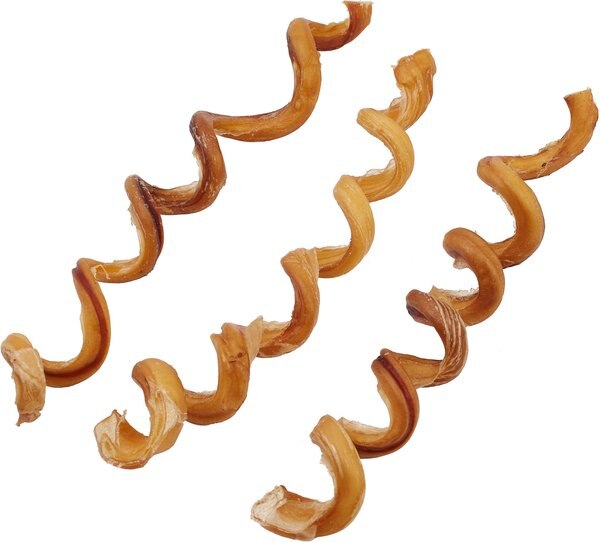 Bones and Chews Curly Bully Stick 7-10\ - Intensery