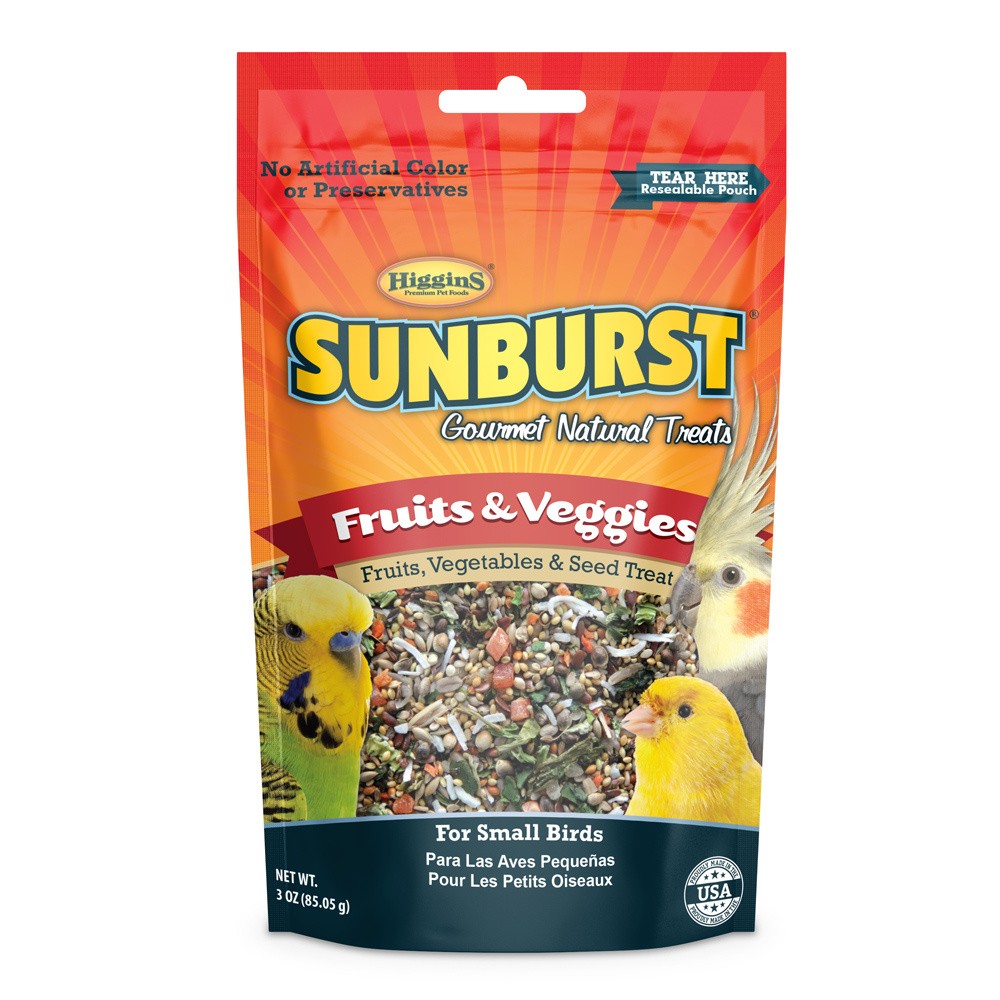 Higgins Sunburst Gourmet Treats Fruits and Veggies Small - 3 oz - Intensery