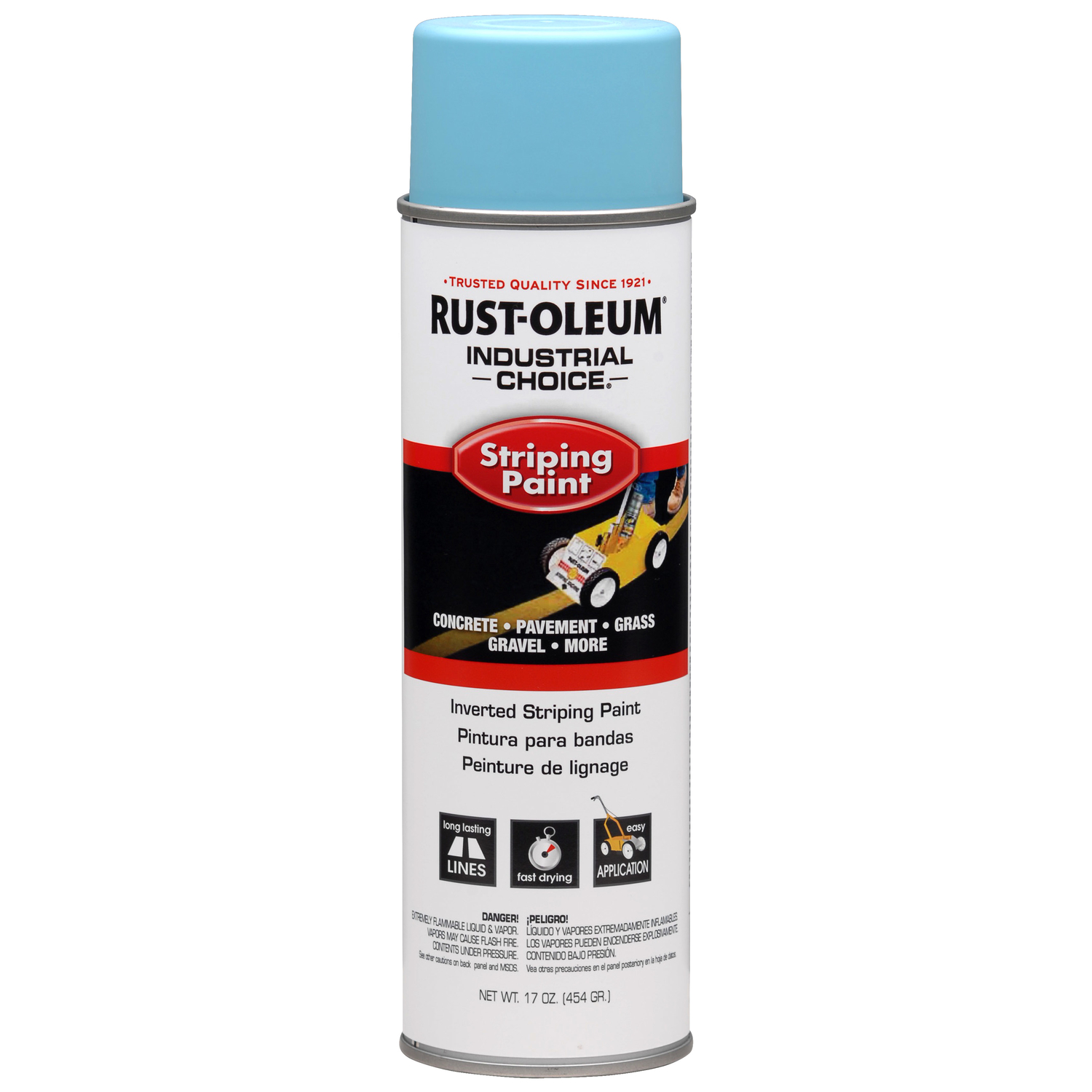 Rust-Oleum Industrial Choice Blue Inverted Striping Paint 18 oz - Intensery