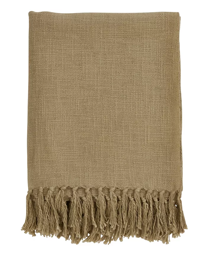 Saro Lifestyle Solid Color Throw - Intensery